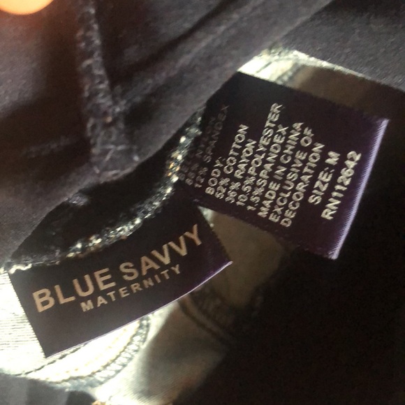 Blue Savvy Maternity Blue Jeans - Picture 5 of 5